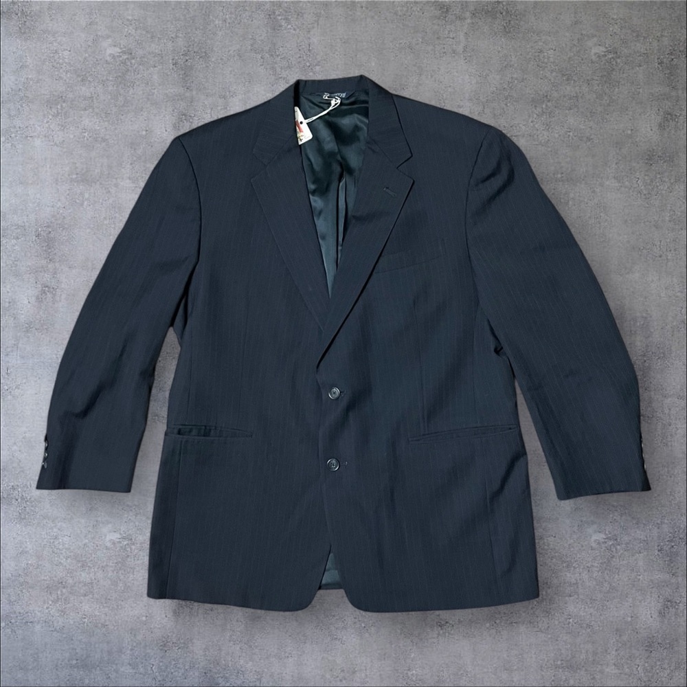 Designer Navy Pinstripe Blazer